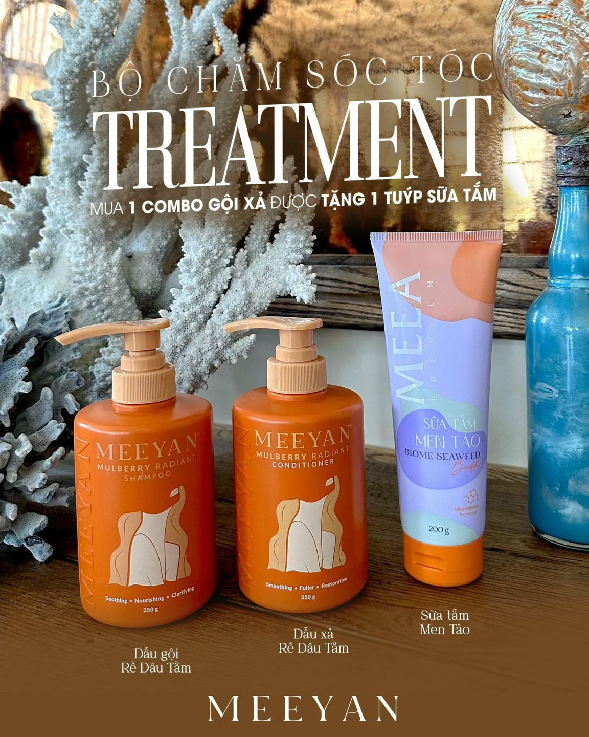 Combo Dầu Gội Xả MEEYAN Chiết Xuất Rễ Dâu Tằm Combo Dầu Gội Xả MEEYAN Chiết Xuất Rễ Dâu Tằm