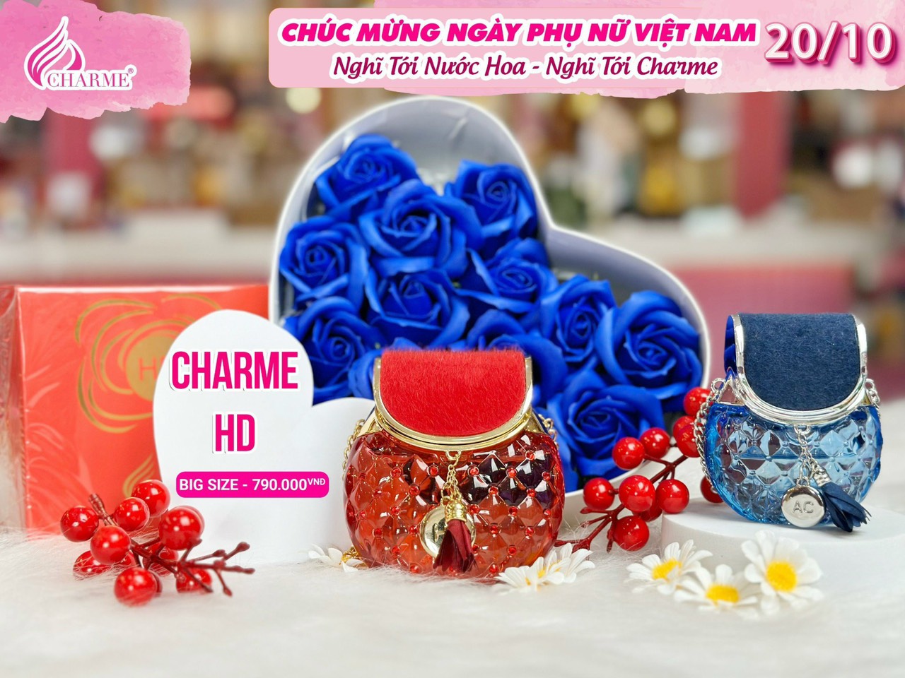 Nước hoa tặng người phụ nữ yêu thương 20/10 Nước hoa tặng người phụ nữ yêu thương 20/10