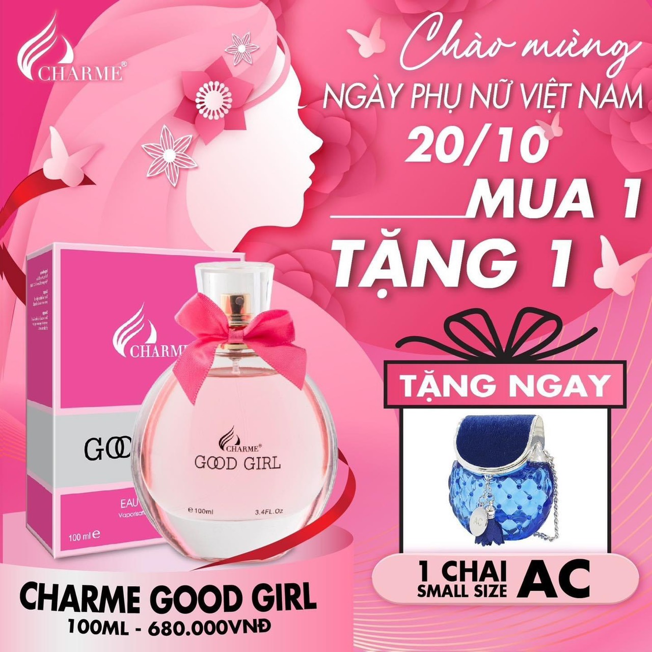 Deal thơm nhất năm lại thêm quà ngọt bão sale mừng ngày phụ nữ Việt Nam 20/10 chính thức đổ bộ tại Charme Perfume Deal thơm nhất năm lại thêm quà ngọt bão sale mừng ngày phụ nữ Việt Nam 20/10 chính thức đổ bộ tại Charme Perfume