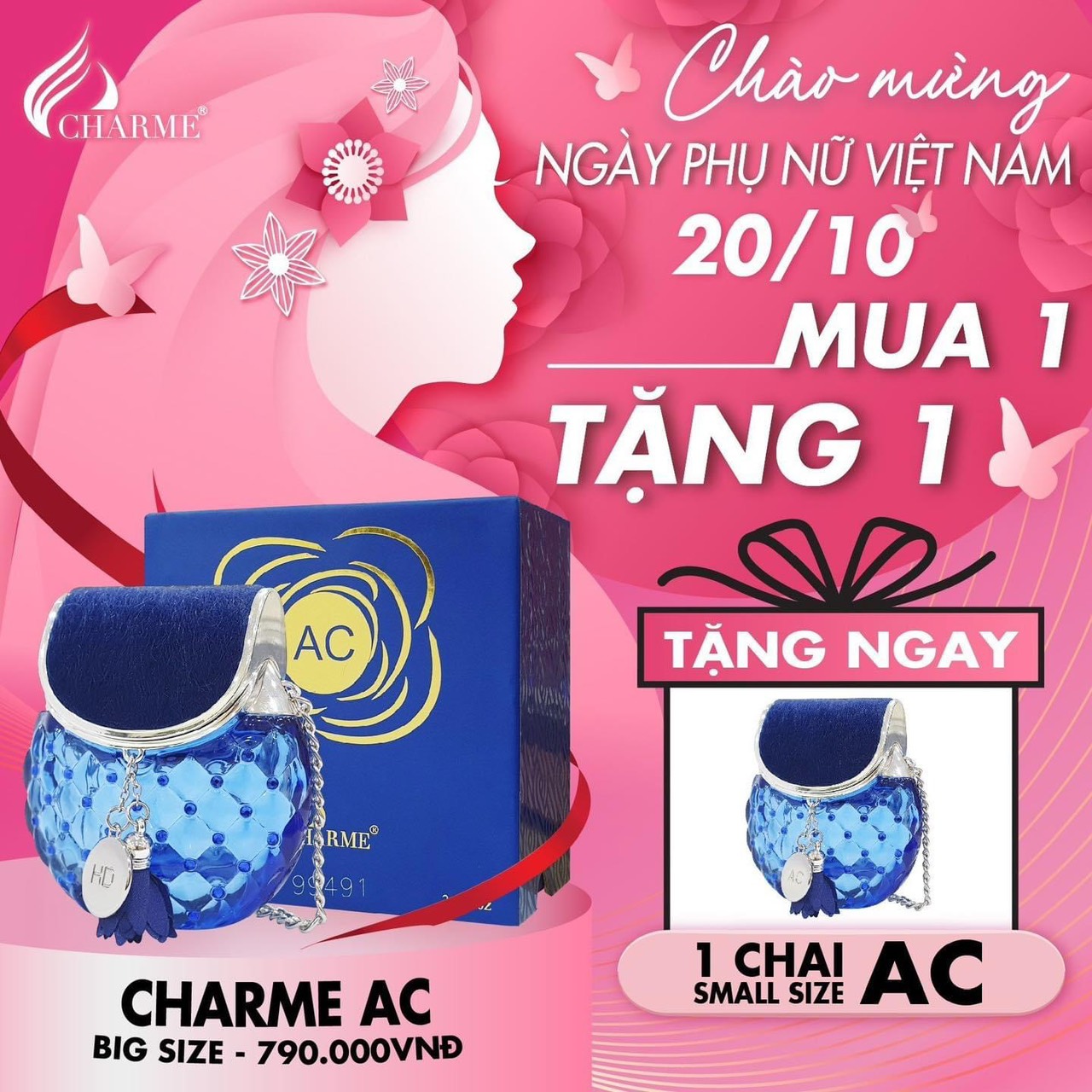 Deal thơm nhất năm lại thêm quà ngọt bão sale mừng ngày phụ nữ Việt Nam 20/10 chính thức đổ bộ tại Charme Perfume Deal thơm nhất năm lại thêm quà ngọt bão sale mừng ngày phụ nữ Việt Nam 20/10 chính thức đổ bộ tại Charme Perfume