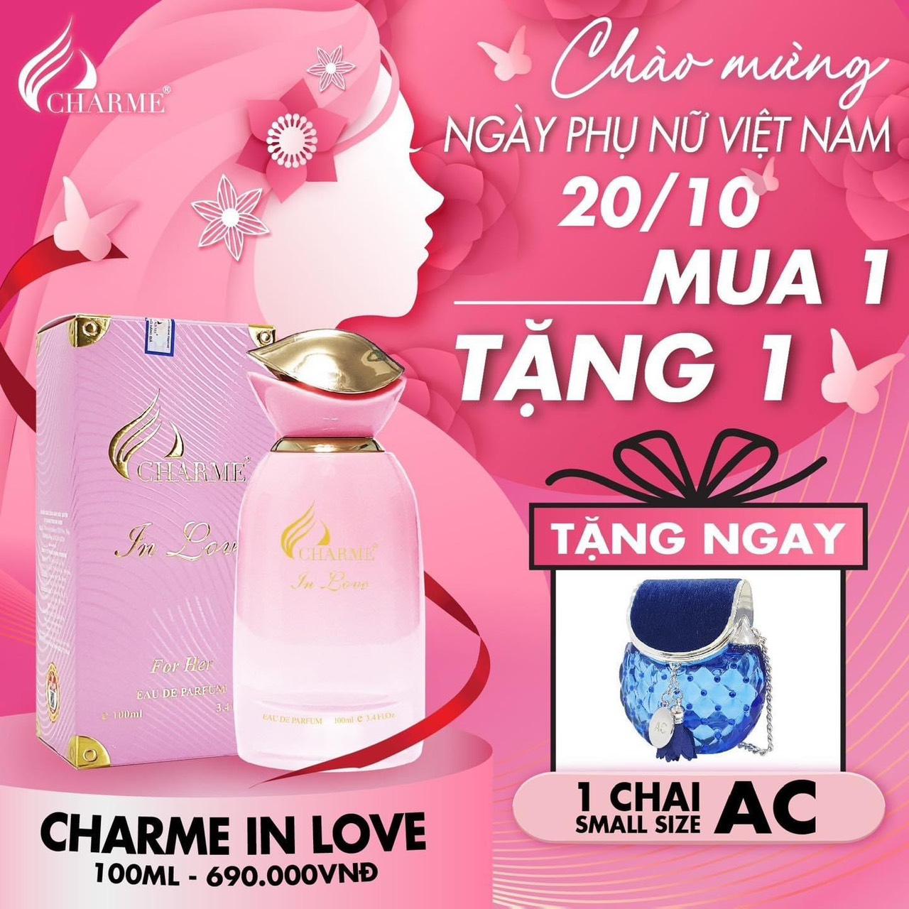 Deal thơm nhất năm lại thêm quà ngọt bão sale mừng ngày phụ nữ Việt Nam 20/10 chính thức đổ bộ tại Charme Perfume Deal thơm nhất năm lại thêm quà ngọt bão sale mừng ngày phụ nữ Việt Nam 20/10 chính thức đổ bộ tại Charme Perfume