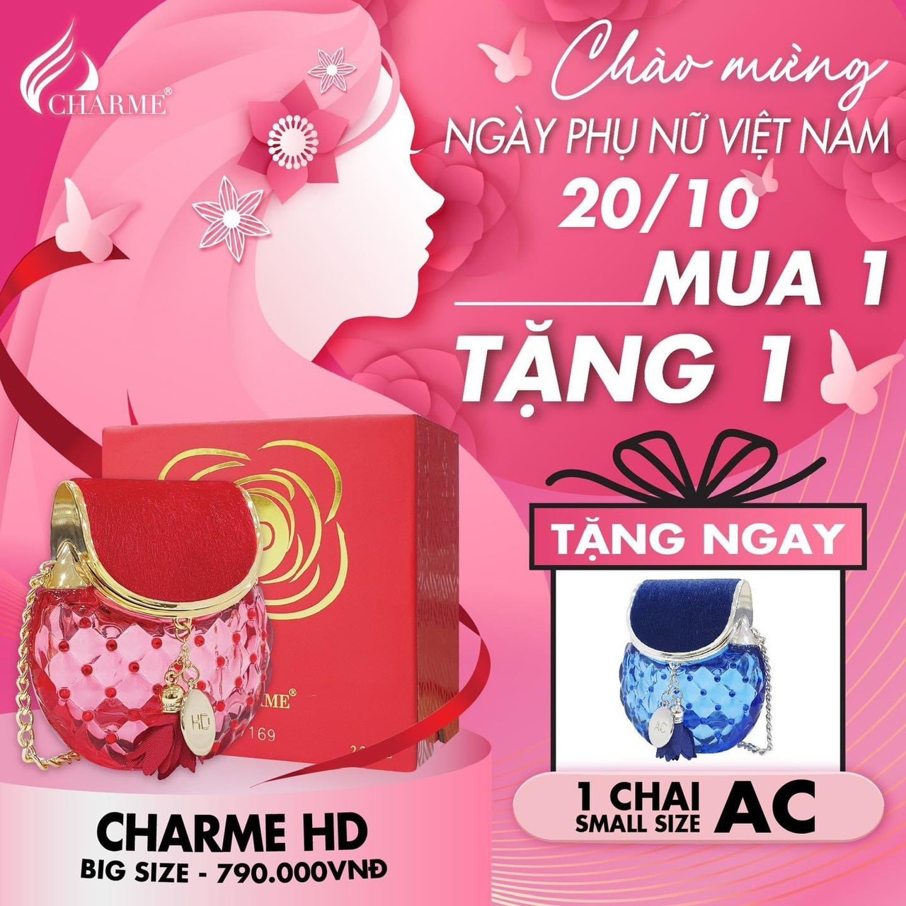 Deal thơm nhất năm lại thêm quà ngọt bão sale mừng ngày phụ nữ Việt Nam 20/10 chính thức đổ bộ tại Charme Perfume Deal thơm nhất năm lại thêm quà ngọt bão sale mừng ngày phụ nữ Việt Nam 20/10 chính thức đổ bộ tại Charme Perfume