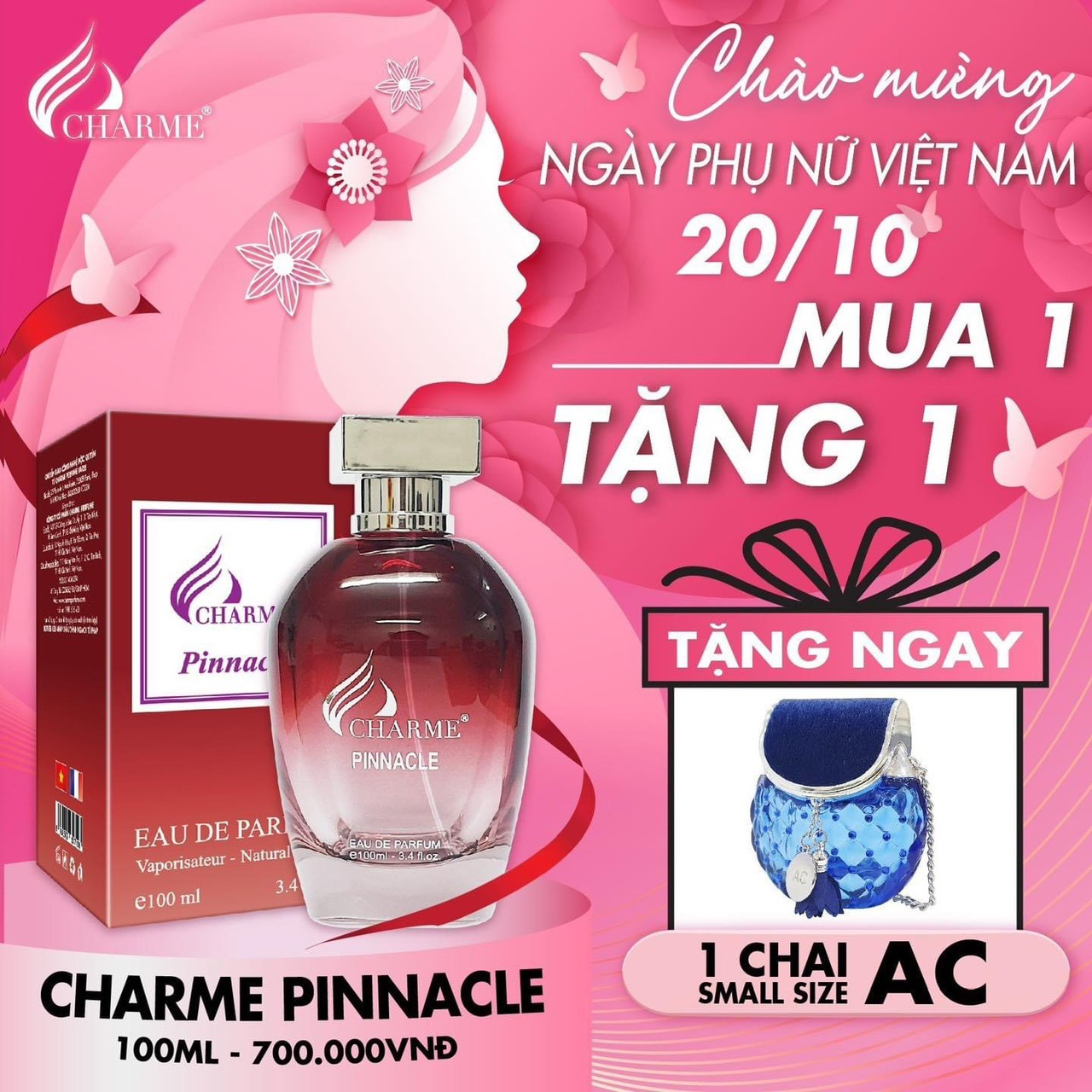 Deal thơm nhất năm lại thêm quà ngọt bão sale mừng ngày phụ nữ Việt Nam 20/10 chính thức đổ bộ tại Charme Perfume Deal thơm nhất năm lại thêm quà ngọt bão sale mừng ngày phụ nữ Việt Nam 20/10 chính thức đổ bộ tại Charme Perfume