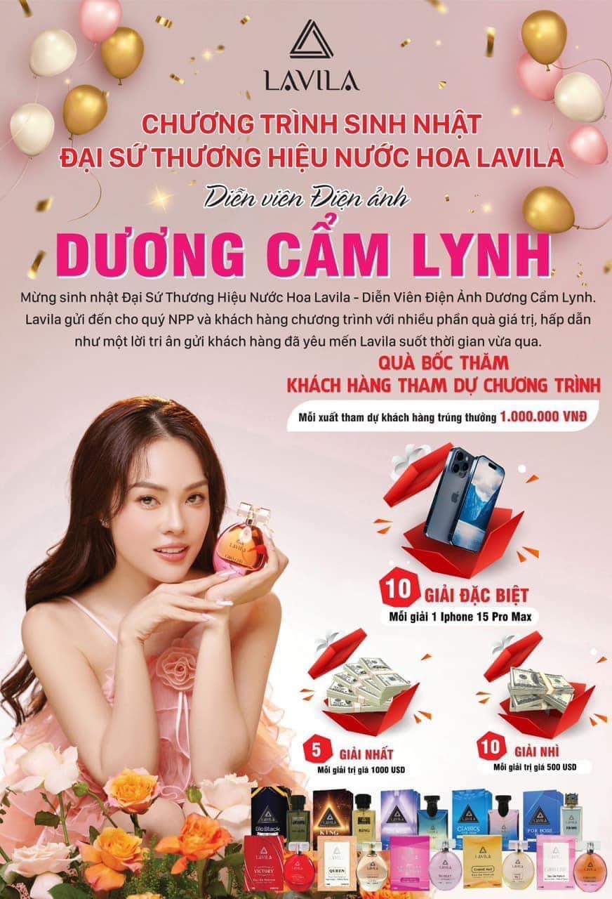 Sinh nhật Dương Cẩm Luynh đại sứ thương hiệu nước hoa Lavila Sinh nhật Dương Cẩm Luynh đại sứ thương hiệu nước hoa Lavila
