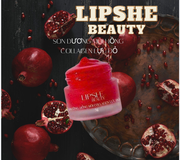 Dưỡng Hồng Môi Collagen Lựu Đỏ LIPSHE Beauty