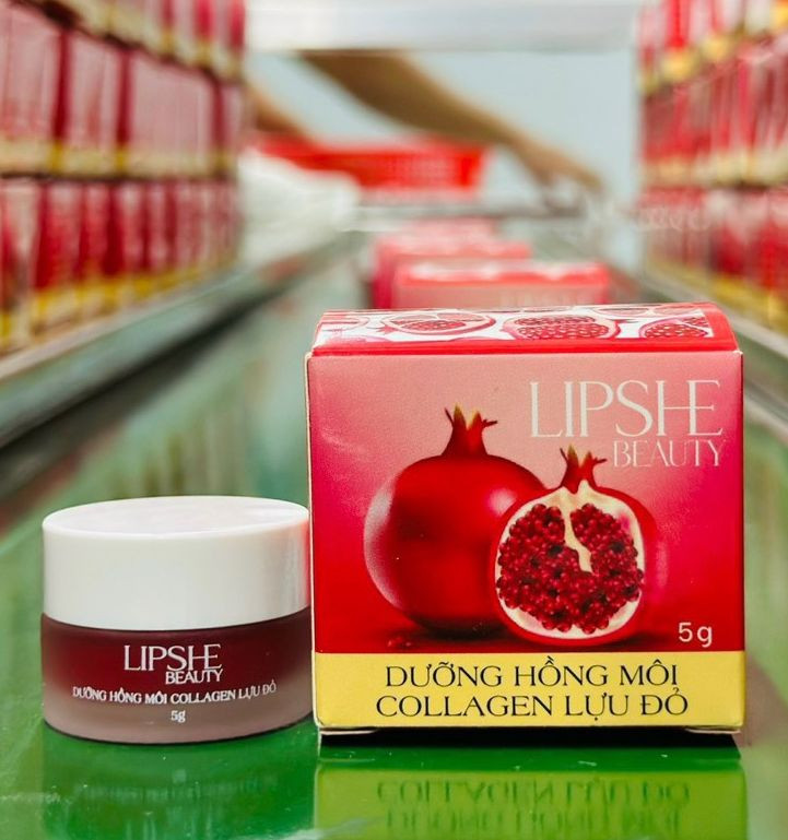 Dưỡng Hồng Môi Collagen Lựu Đỏ LIPSHE Beauty Dưỡng Hồng Môi Collagen Lựu Đỏ LIPSHE Beauty