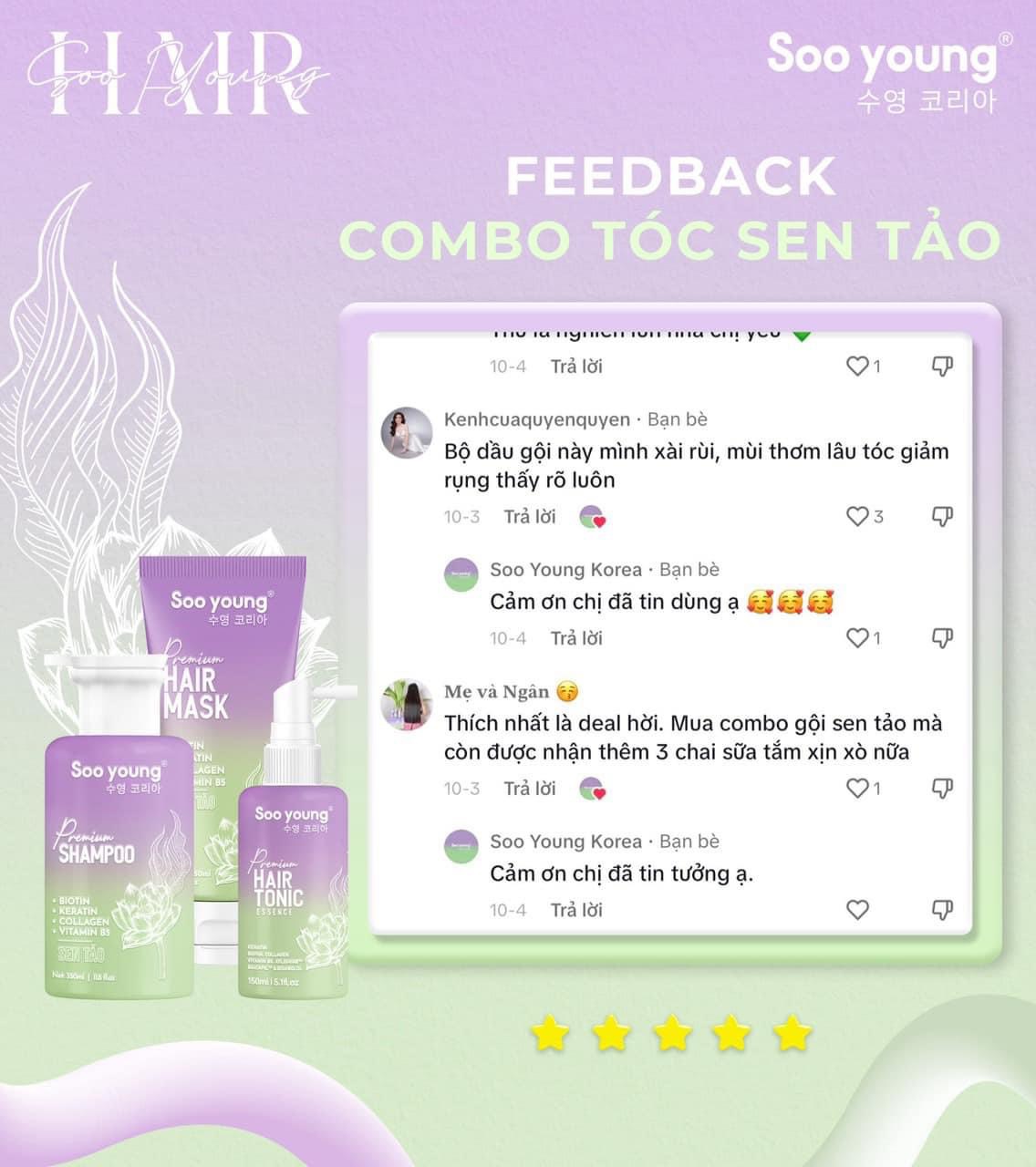 Chất lượng luôn là yếu tố hàng đầu mà SooYoung hướng đến để hục vụ cho cả các khách hàng khó tính nhất Chất lượng luôn là yếu tố hàng đầu mà SooYoung hướng đến để hục vụ cho cả các khách hàng khó tính nhất