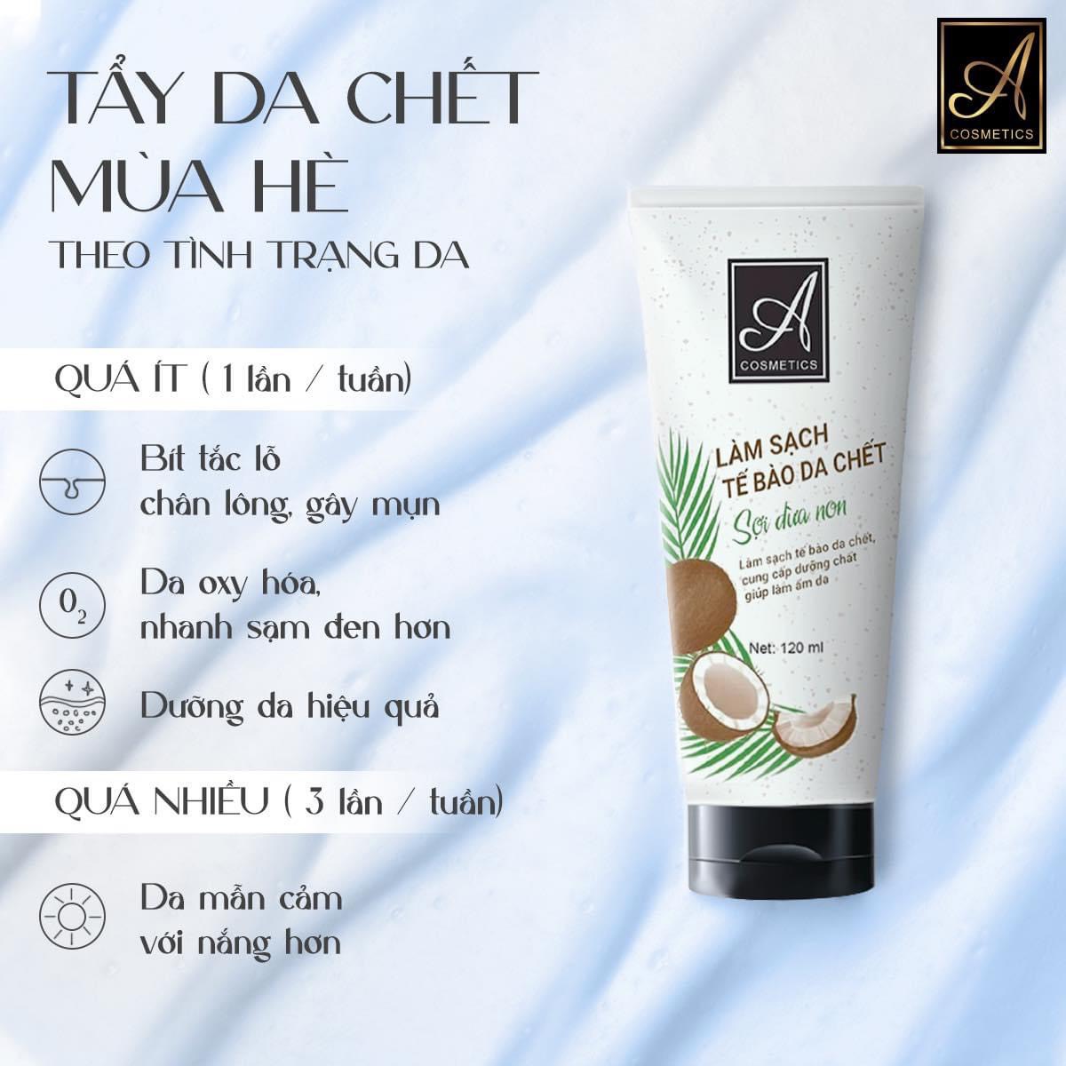 Tẩy tế bào chết face sợi dừa Tẩy tế bào chết face sợi dừa