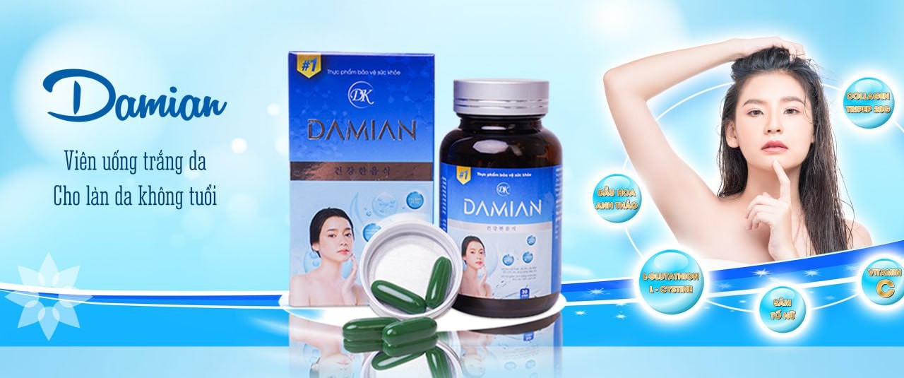 Viên uống trắng da Damian Viên uống trắng da Damian