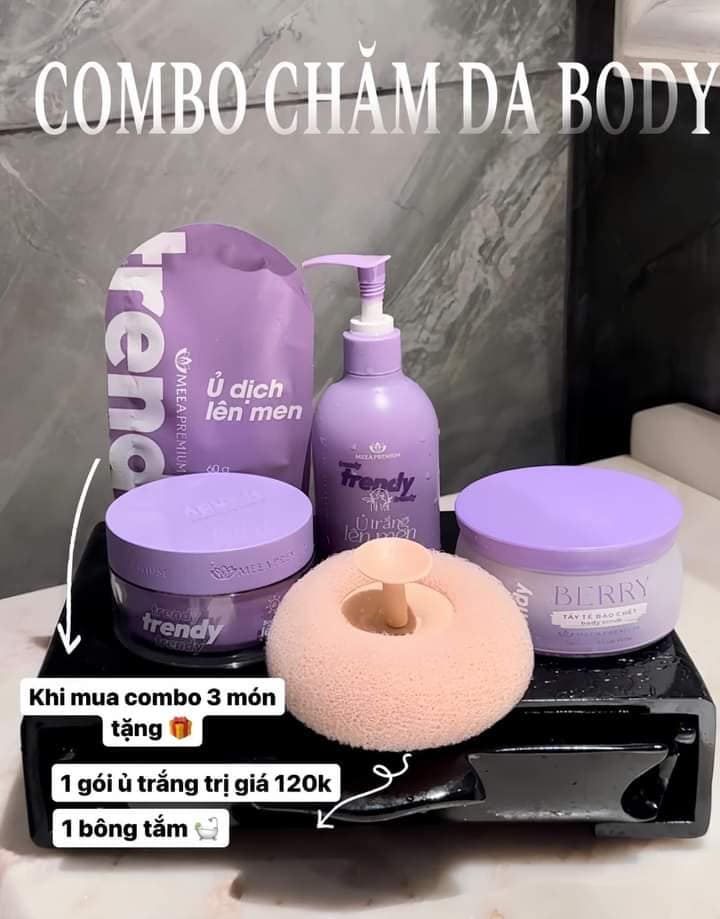 Combo Body Trendy Khách hàng nhà em hiện tại luôn chốtt toàn bộ 1 Set dưỡng Body như thế này Combo Body Trendy Khách hàng nhà em hiện tại luôn chốtt toàn bộ 1 Set dưỡng Body như thế này