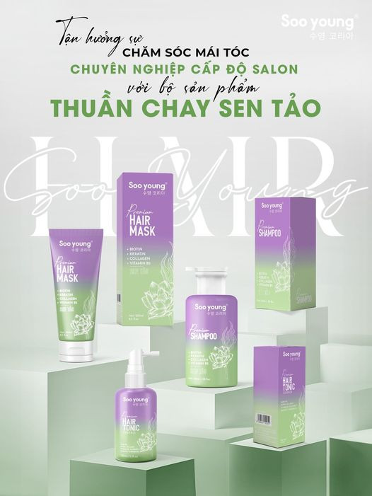 Combo Gội Xả Xịt Tóc Sen Tảo Soo Young