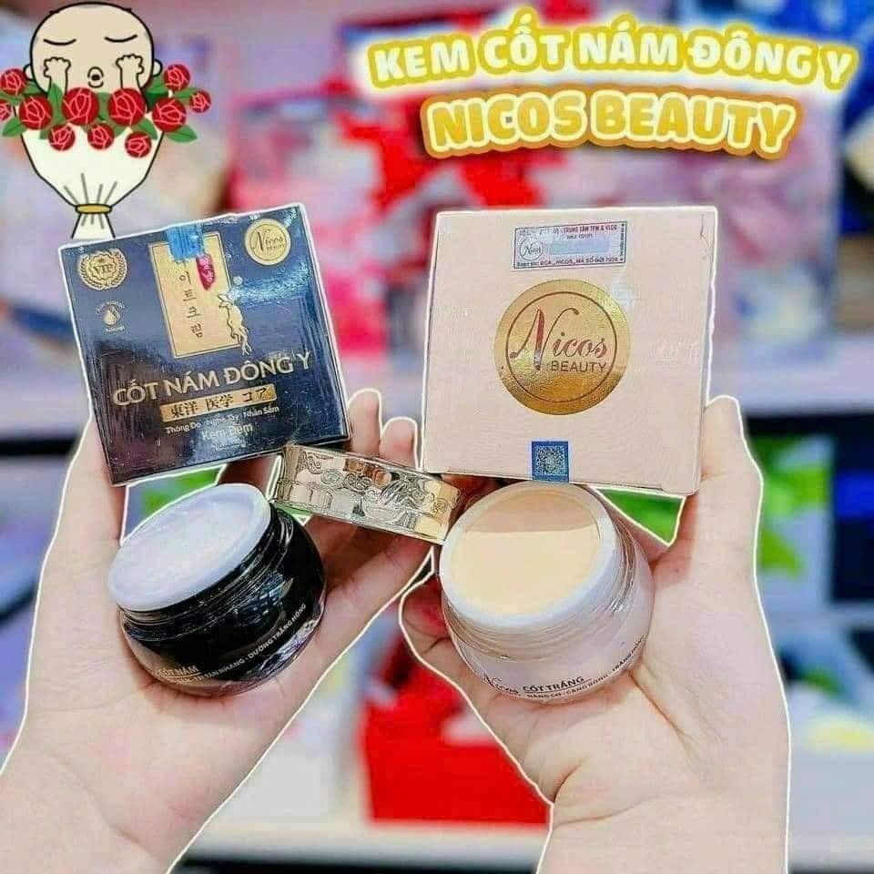 COMBO kem Face cốt Nám Đông ý NiCos và kem cốt Trắng nâng cơ Nicos Beauty COMBO kem Face cốt Nám Đông ý NiCos và kem cốt Trắng nâng cơ Nicos Beauty