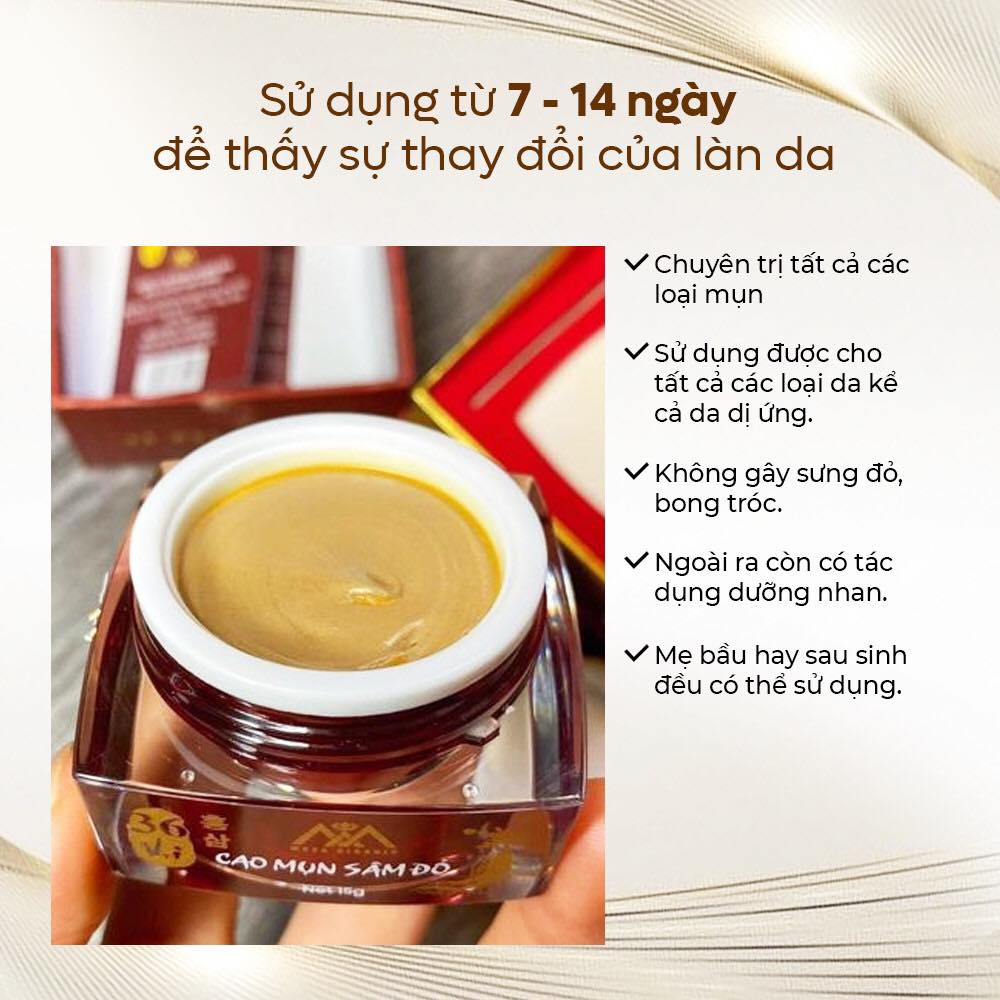 Trị mụn tận gốc da đẹp cấp tốc cùng combo Cao Mụn Sâm Đỏ & Cốt Huyết Thanh lành tính sáng mịn Trị mụn tận gốc da đẹp cấp tốc cùng combo Cao Mụn Sâm Đỏ & Cốt Huyết Thanh lành tính sáng mịn