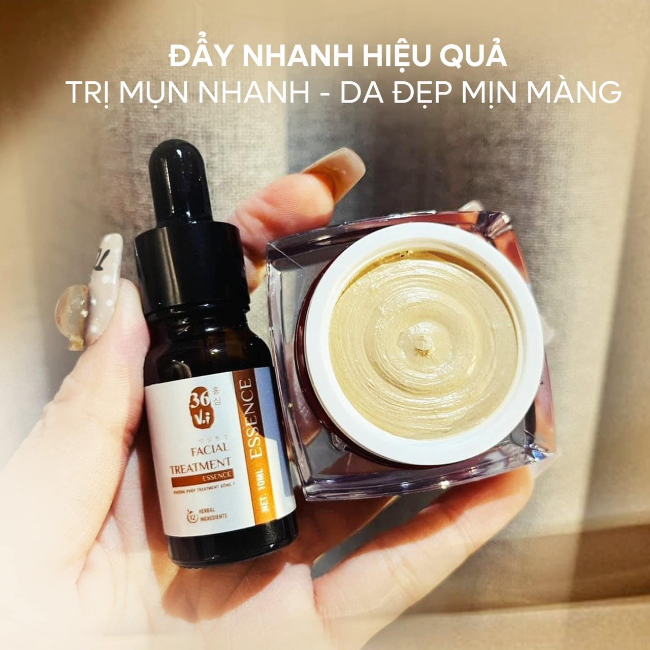 Trị mụn tận gốc da đẹp cấp tốc cùng combo Cao Mụn Sâm Đỏ & Cốt Huyết Thanh lành tính sáng mịn