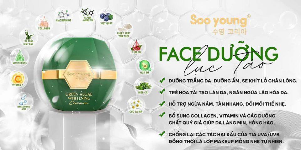 Face ngày Lục Tảo bảng thành phần đinh cao Face ngày Lục Tảo bảng thành phần đinh cao