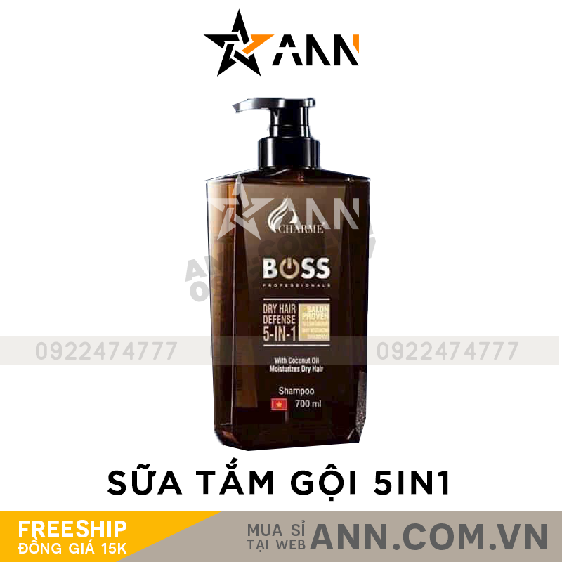 Sữa Tắm Gội Toàn Thân Boss Charme 5IN1 Màu Nâu Sữa Tắm Gội Toàn Thân Boss Charme 5IN1 Màu Nâu