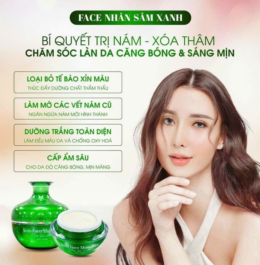Kem Face Nhân Sâm Xanh N Collagen Phiên Bản Cải Tiến