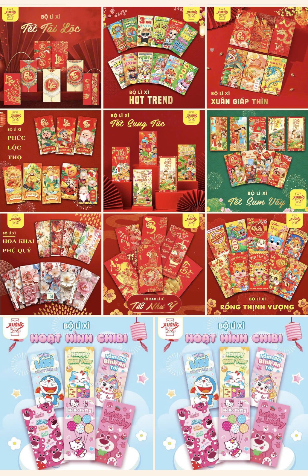 Chính thức lên dây cót mùa Tết 2024 Nhà em sẵn hàng quần áo, mỹ phẩm, bao lì xì, đồ ăn vặt, đồ ăn biếu tết, đồ ăn gói giỏ quà, đồ khô tết