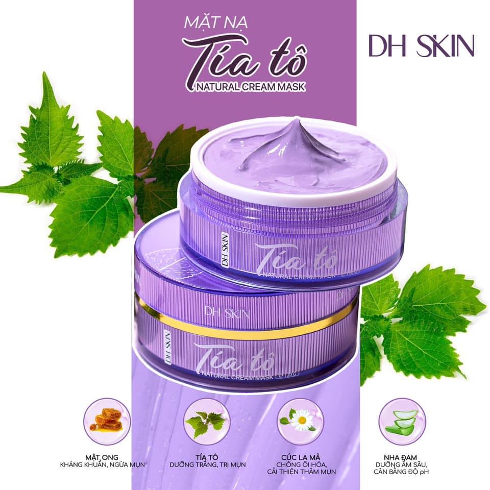 Mặt nạ Tía Tô giải cứu da mụn thâm nám Mặt nạ Tía Tô giải cứu da mụn thâm nám