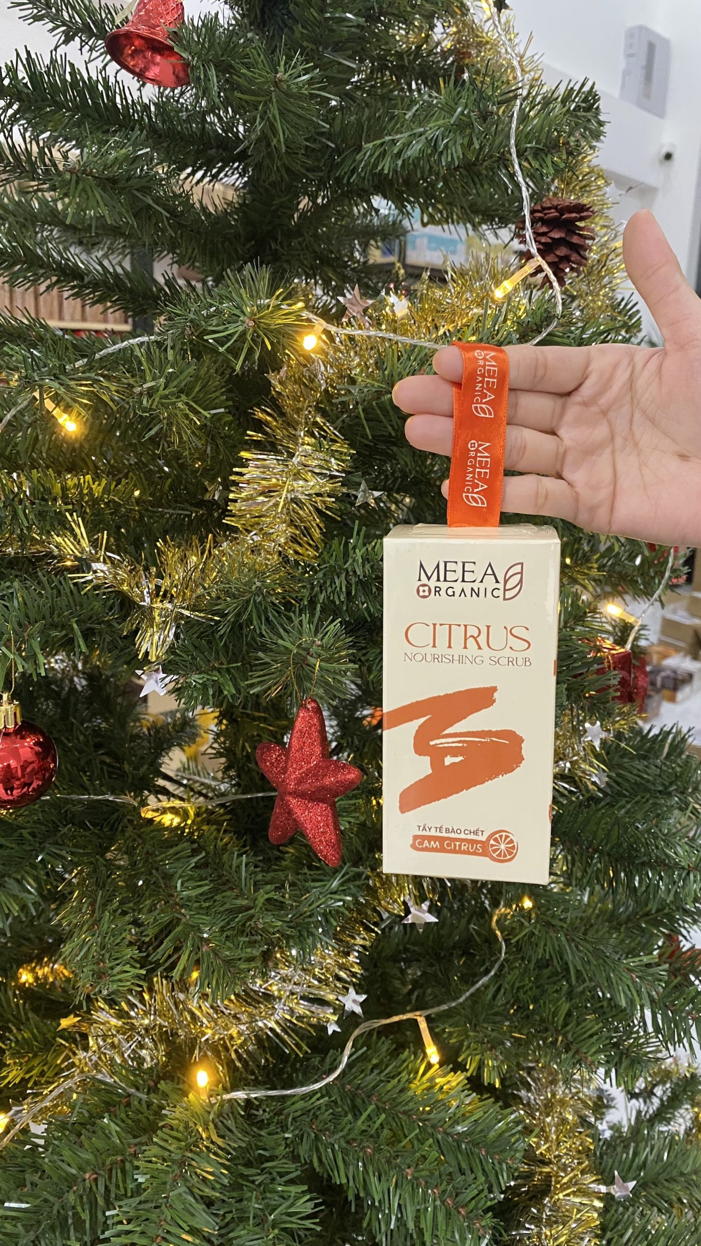 Tẩy Tế Bào Chết Face Cam Citrus Meea Organic Nouishing Scrub