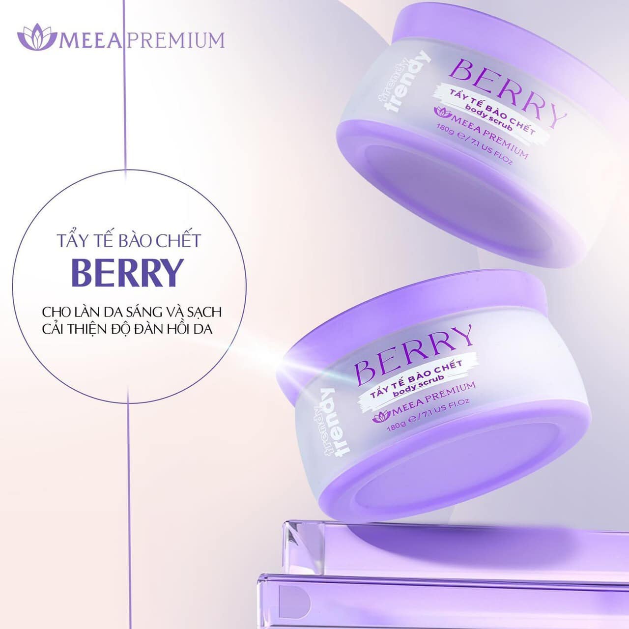 Tẩy Tế Bào Chết Berry Trendy Meea Premium Organic