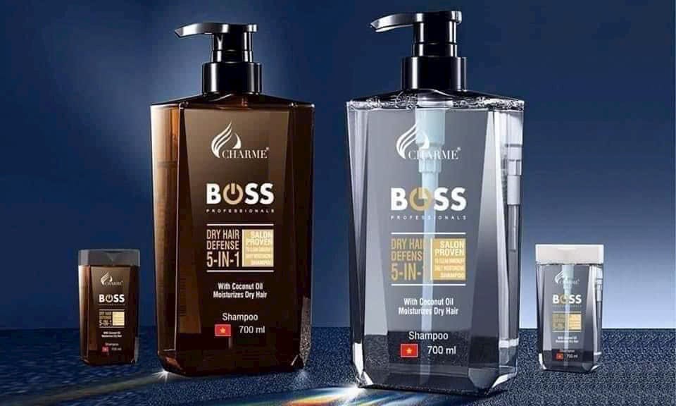 Sữa Tắm Gội Toàn Thân Boss Charme 5IN1 Màu Nâu Xanh