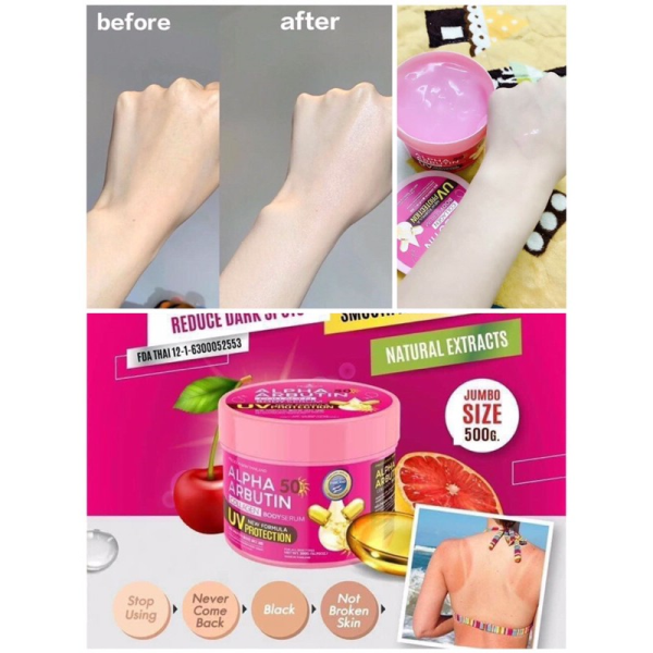 Kem Body 500g Alpha Arbutin Collagen Dưỡng Trắng Da Chống Nắng Kem Body 500g Alpha Arbutin Collagen Dưỡng Trắng Da Chống Nắng