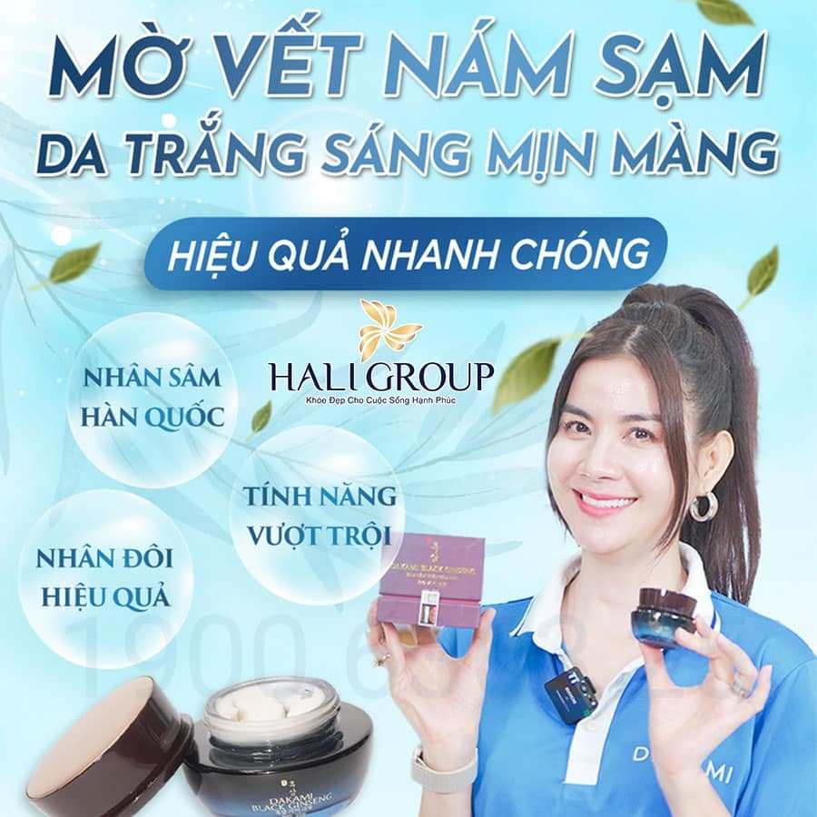 Kem Face Nám Nhân Sâm Đen Dakami Black Ginseng Kem Face Nám Nhân Sâm Đen Dakami Black Ginseng