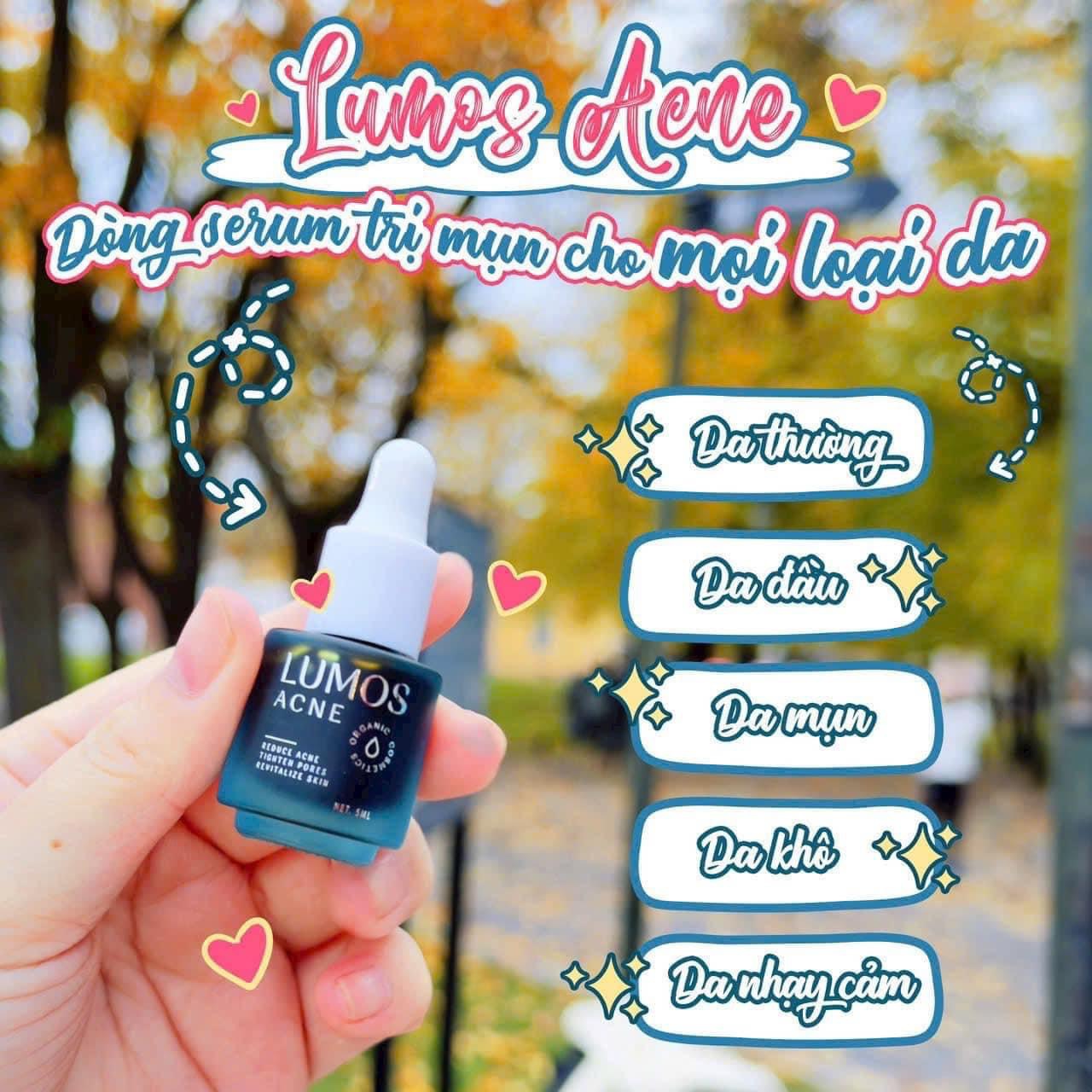 Lumos Acne giúp da tìm lại phiên bản hoàn hảo nhất mụn vết thâm nám da sẹo rỗ Lumos Acne giúp da tìm lại phiên bản hoàn hảo nhất mụn vết thâm nám da sẹo rỗ