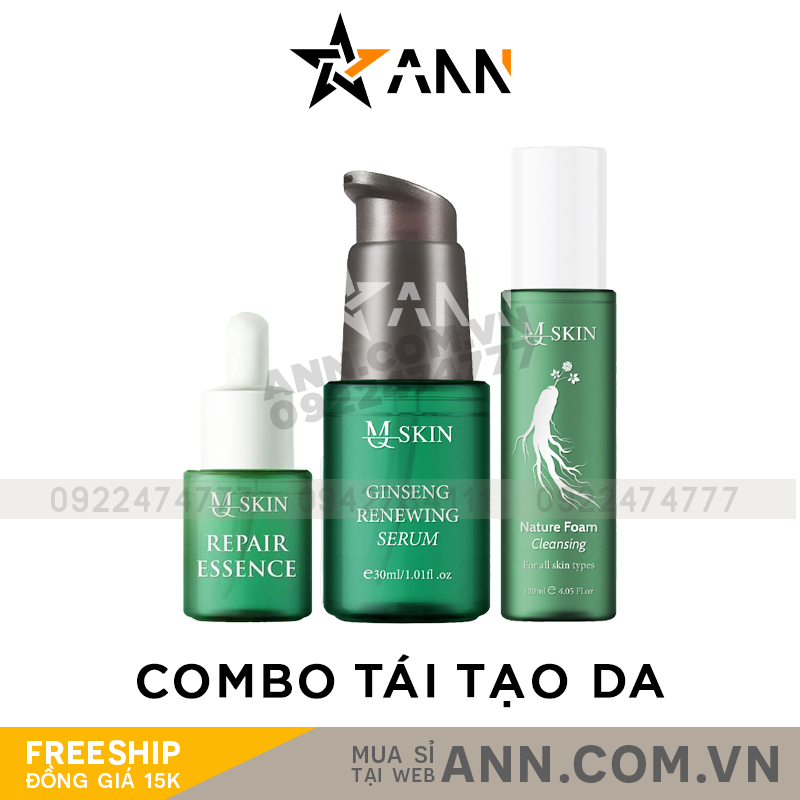 Combo tái tạo Sâm Cau Rừng MQ Skin