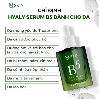 Serum Phục Hồi B5 Hyaly Serum MQ Skin Serum Phục Hồi B5 Hyaly Serum MQ Skin