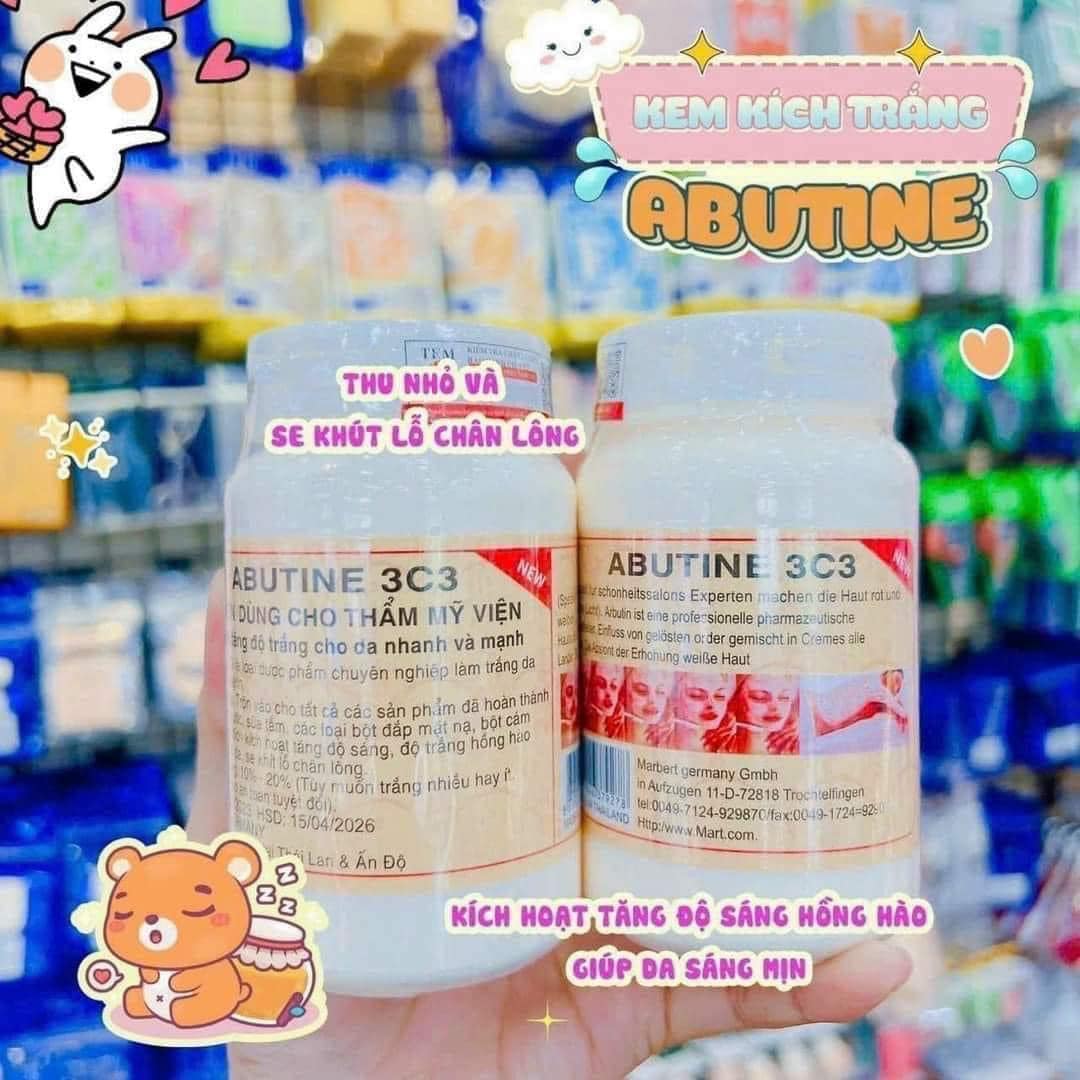 Kem Kích Trắng Abutine 3C3 Super White 500g Kem Kích Trắng Abutine 3C3 Super White 500g