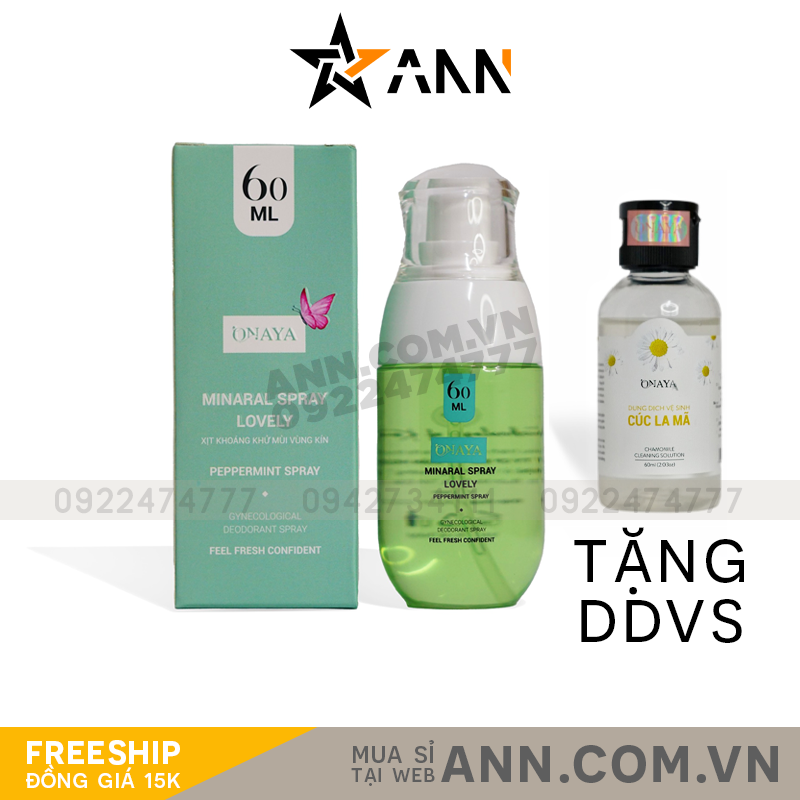 Onaya Màu Xanh Minaral Spray Lovely Peppermint xịt khoáng nước hoa vùng kín được nhiều chị em phụ nữ tin dùng Onaya Màu Xanh Minaral Spray Lovely Peppermint xịt khoáng nước hoa vùng kín được nhiều chị em phụ nữ tin dùng