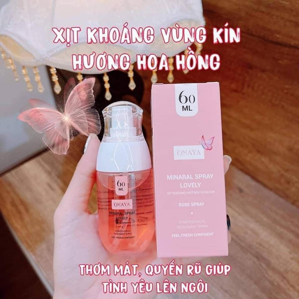 Xịt Khoáng Khử Mùi Vùng Kín Onaya Minaral Spray Lovely Xịt Khoáng Khử Mùi Vùng Kín Onaya Minaral Spray Lovely