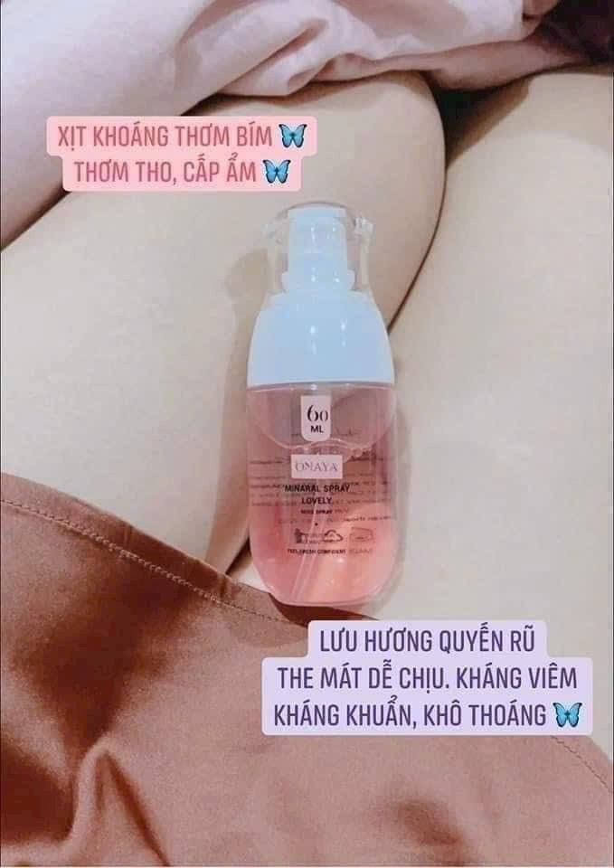 Xịt Khoáng Khử Mùi Vùng Kín Onaya Minaral Spray Lovely Xịt Khoáng Khử Mùi Vùng Kín Onaya Minaral Spray Lovely