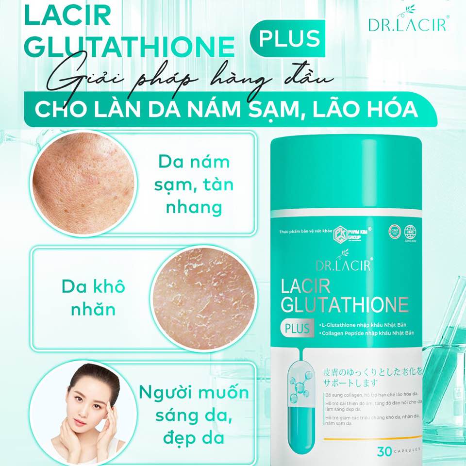 Viên Uống Trắng Da Lacir Glutathione Plus Dr Lacir Viên Uống Trắng Da Lacir Glutathione Plus Dr Lacir