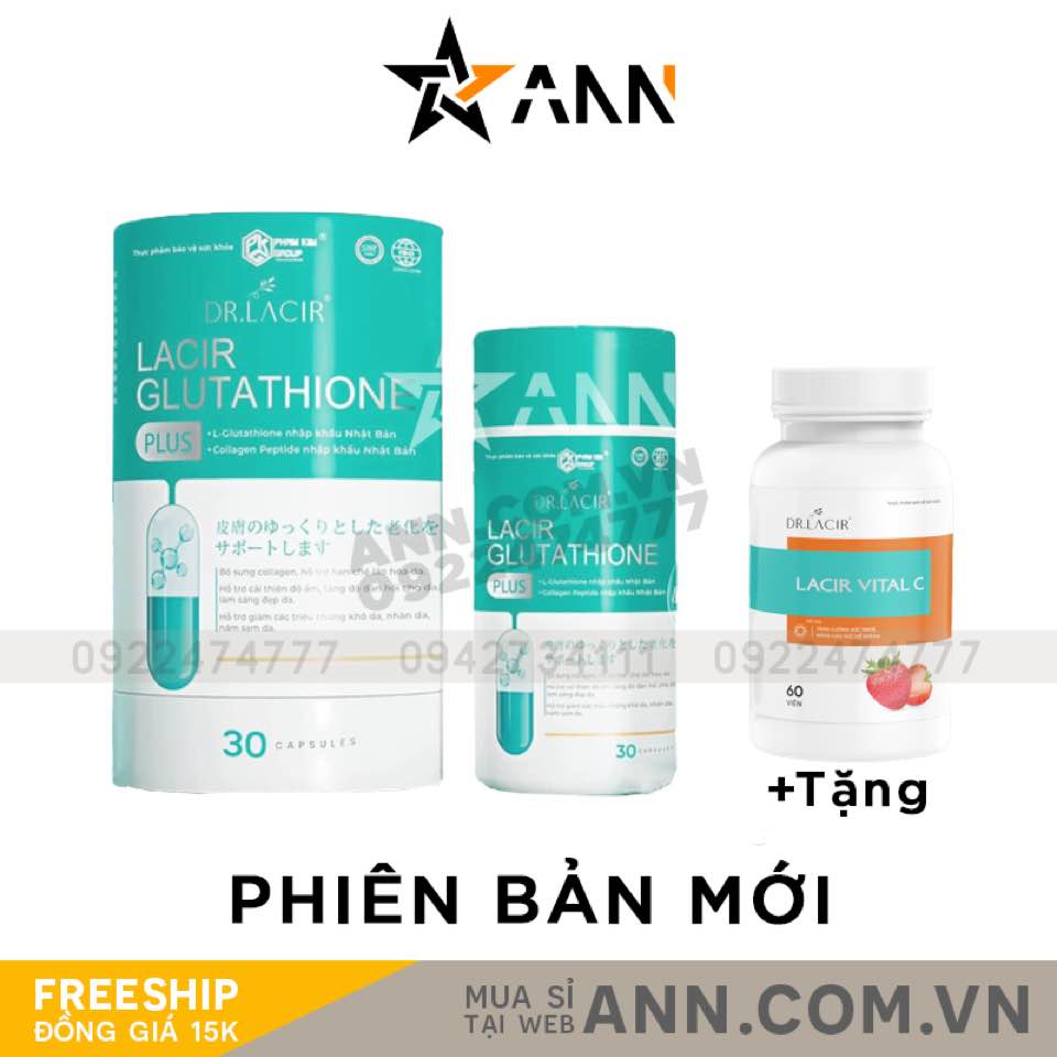 Viên Uống Trắng Da Lacir Glutathione Plus Dr Lacir Viên Uống Trắng Da Lacir Glutathione Plus Dr Lacir