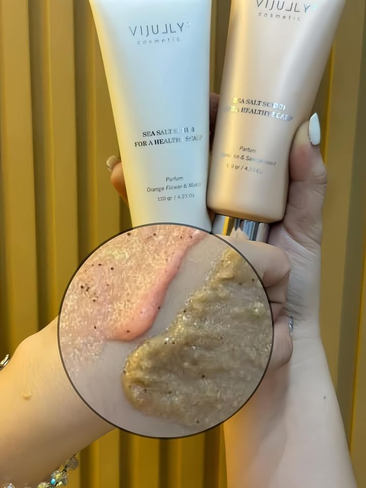 Muối Tẩy Tế Bào Chết Da Đầu Muối Biển Vijully Muối Tẩy Tế Bào Chết Da Đầu Muối Biển Vijully