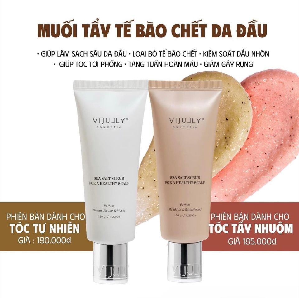 Muối Tẩy Tế Bào Chết Da Đầu Muối Biển Vijully Muối Tẩy Tế Bào Chết Da Đầu Muối Biển Vijully