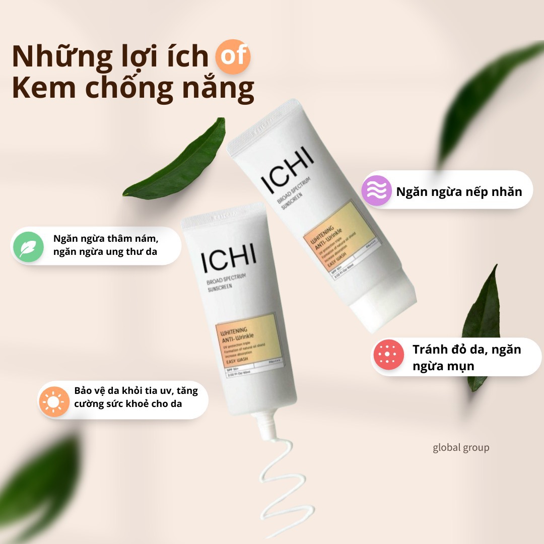 5 Lý do bạn nên sử dụng kem chống nắng Ichi 5 Lý do bạn nên sử dụng kem chống nắng Ichi
