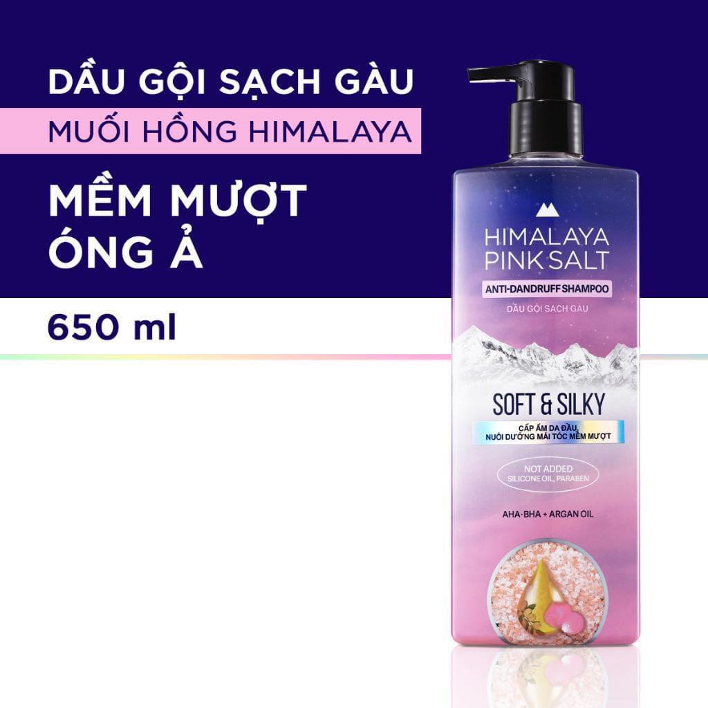 Dầu Gội Sạch Gàu Muối Hồng Himalaya Soft Silky Hàn Quốc Dầu Gội Sạch Gàu Muối Hồng Himalaya Soft Silky Hàn Quốc