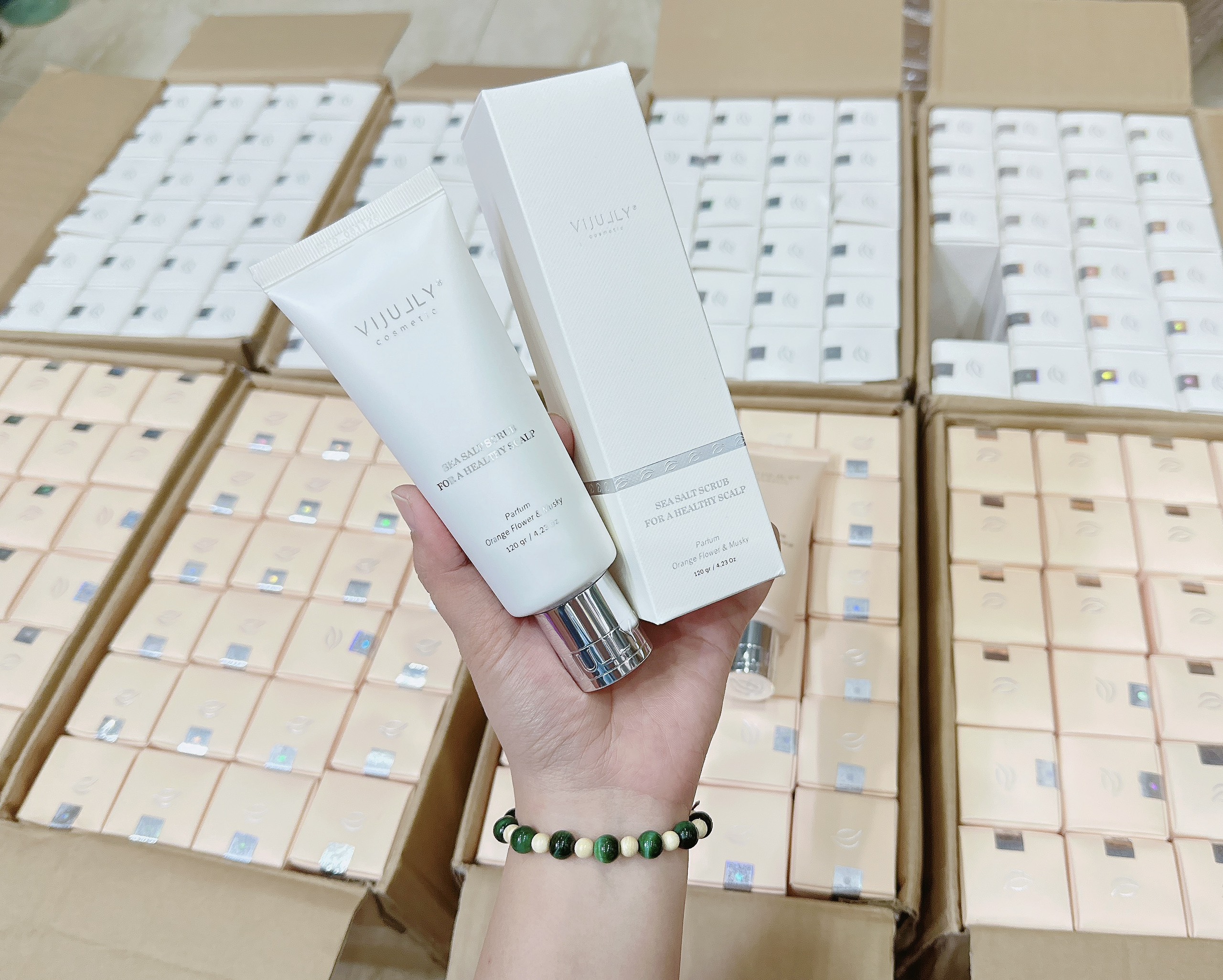 Muối Tẩy Tế Bào Chết Da Đầu Muối Biển Vijully Màu Trắng Cho Tóc Tự Nhiên Muối Tẩy Tế Bào Chết Da Đầu Muối Biển Vijully Màu Trắng Cho Tóc Tự Nhiên