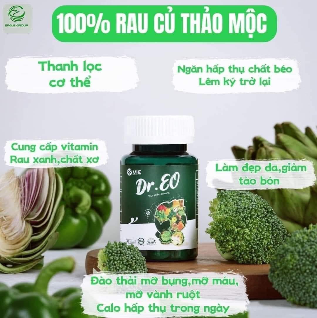 Viên Uống Thảo Dược Giảm Mỡ Bụng Dr EO VIC Organic