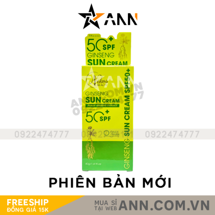 Kem Chống Nắng Nhân Sâm Thanh Nhi Nikos Beauty Phiên Bản Mới 40g