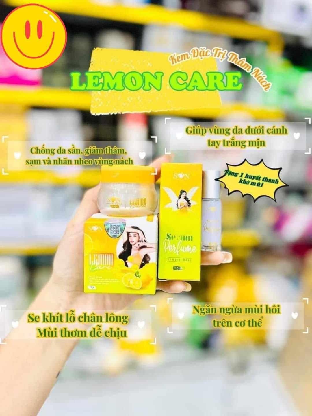Combo 2 Hộp Kem Thâm Nách Lemon Care SON Cosmetic Tặng Serum Combo 2 Hộp Kem Thâm Nách Lemon Care SON Cosmetic Tặng Serum