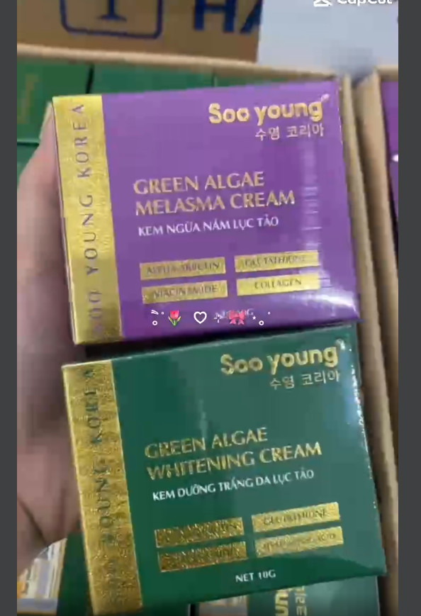 Combo Face Ngày Lục Tảo Soo Young Mini + Face Đêm Lục Tảo Soo Young Mini