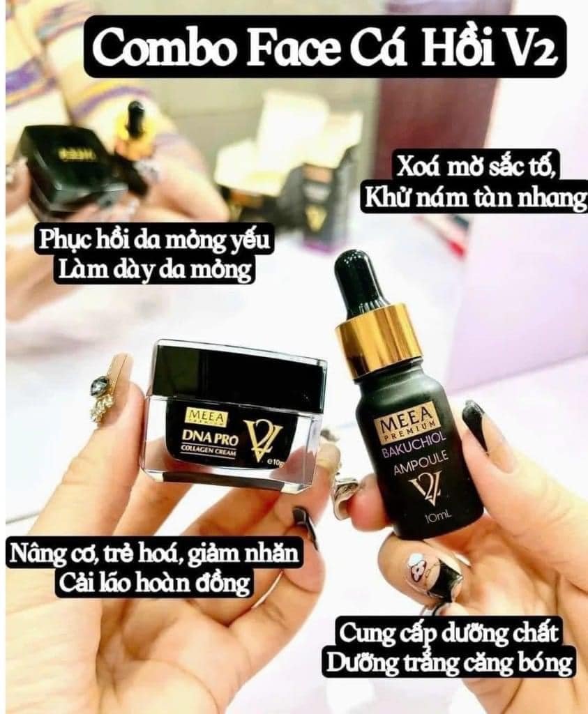 Combo Dưỡng Da Face Cá Hồi DNA Pro V2 Mini + Serum Bakuchiol Amploule V2 Mini Meea Origin Combo Dưỡng Da Face Cá Hồi DNA Pro V2 Mini + Serum Bakuchiol Amploule V2 Mini Meea Origin