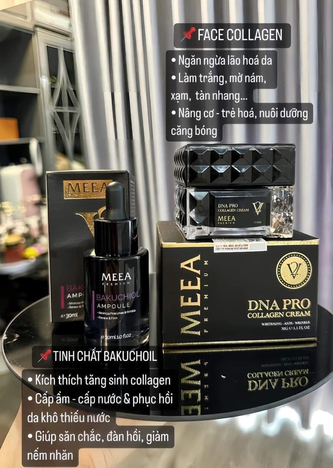 Combo Dưỡng Da Face Cá Hồi DNA Pro V2 Lớn + Serum Bakuchiol Ampoule V2 Lớn Meea Orgin