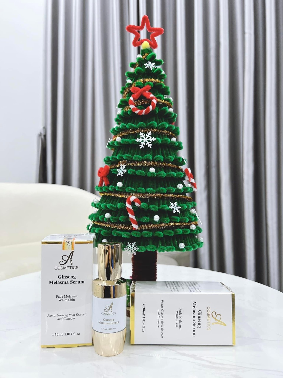 Thả nhẹ một chiếc Serum dưỡng trắng mờ thâm nám