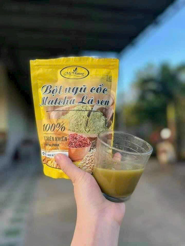 Bột Ngũ Cốc Matcha Lá Sen Giảm Mỡ Bụng Mị Hương Bột Ngũ Cốc Matcha Lá Sen Giảm Mỡ Bụng Mị Hương